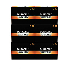 Duracell CopperTop Alkaline D Batteries, 72/Carton (MN1300BKD)