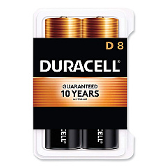 Duracell CopperTop Alkaline D Batteries, 8/Pack (MN13RT8Z)