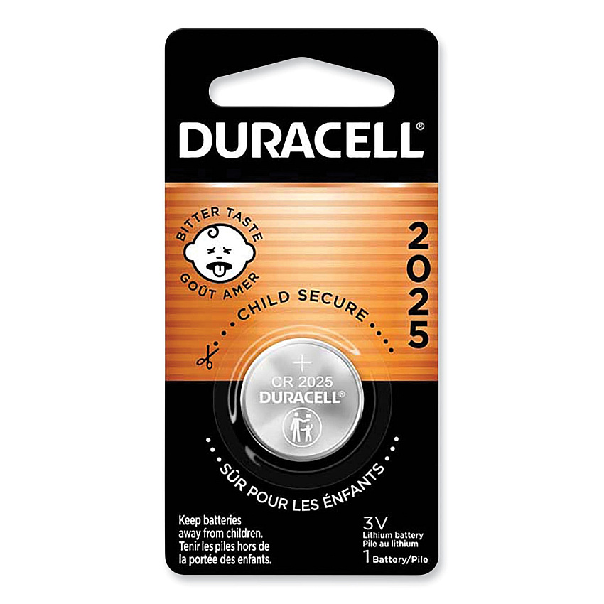 Duracell Lithium Coin Batteries With Bitterant, 2025 (DL2025BPK)
