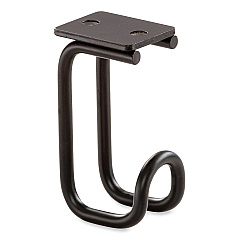 Safco Table Hooks, 1.25 x 1.75 x 3.25, Black, 6/Pack (2254BL)
