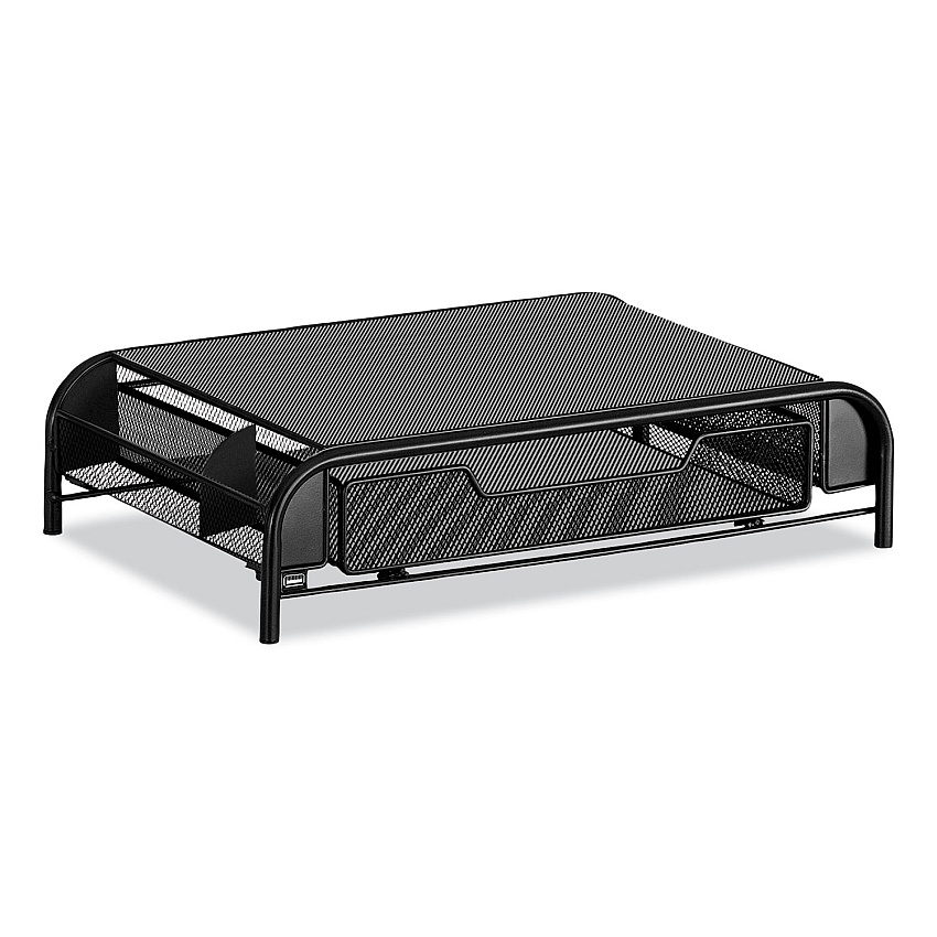 Compatible Safco Powered Onyx Monitor Stand, 18.25" x 11.75" x 4.5", Black (3230BL)