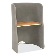 Safco Roam Touchdown Workstation, 33" x 30" x 51.5", Beech/Dark Gray (1958DG)