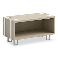 Safco Ready Home Office Small Stackable Storage, 1-Shelf, 24w x 12d x 12.25h, Beige/White (5510WHNA)