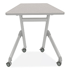 Safco Learn Nesting Trapezoid Desk, 32.83" x 22.25" to 29.5", Gray (1226GR)