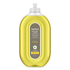 Method Squirt + Mop Hard Floor Cleaner, 25 oz Spray Bottle, Lemon Ginger Scent (00563)
