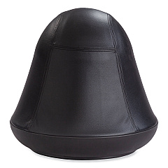 Safco Runtz Swivel Ball Chair, Backless, Supports Up to 250 lb, Black Vinyl (4761BV)