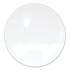 Ghent Coda Low Profile Circular Magnetic Glassboard, 24 Diameter, White Surface (CDAGM24WH)