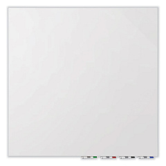 Ghent Aria Low Profile Magnetic Glass Whiteboard, 60 x 36, White Surface (ARIASM35WH)