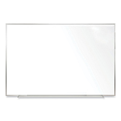 Ghent Non-Magnetic Whiteboard with Aluminum Frame, 48.63 x 48.47, White Surface, Satin Aluminum Frame (M2444)