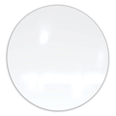 Ghent Coda Low Profile Circular Magnetic Glassboard, 48 Diameter, White Surface (CDAGM48WH)
