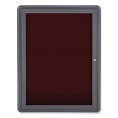 Ghent Enclosed Letterboard, 24.13 x 33.75, Gray Powder-Coated Aluminum Frame (OVG1BBG)