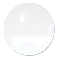 Ghent Coda Low Profile Circular Non-Magnetic Glassboard, 48 Diameter, White Surface (CDAGN48WH)