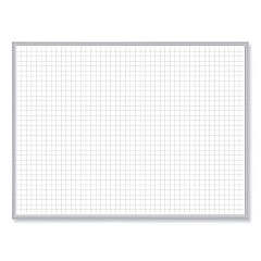 Ghent Non-Magnetic Whiteboard with Aluminum Frame, 36 x 23.81, White Surface, Satin Aluminum Frame (M2231)