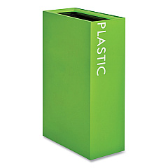Safco Mixx Recycling Center Rectangular Receptacle, 29 gal, Steel, Green (9448GN)