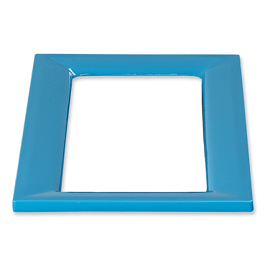 Safco Mixx Recycling Center Lid, 9.87w x 19.87d x 0.62h, Blue (9450BU)