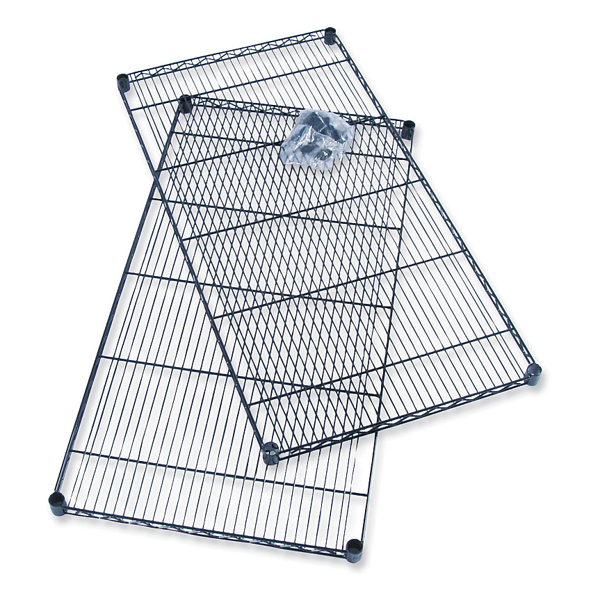 Safco Industrial Extra Shelf Pack, 36w x 18d x 1.5h Steel. Black, 2/Pack (5287BL)