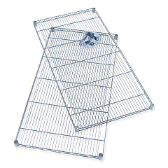 Safco Industrial Extra Shelf Pack, 36w x 18d x 1.5h Steel, Metallic Gray, 2/Pack (5287GR)