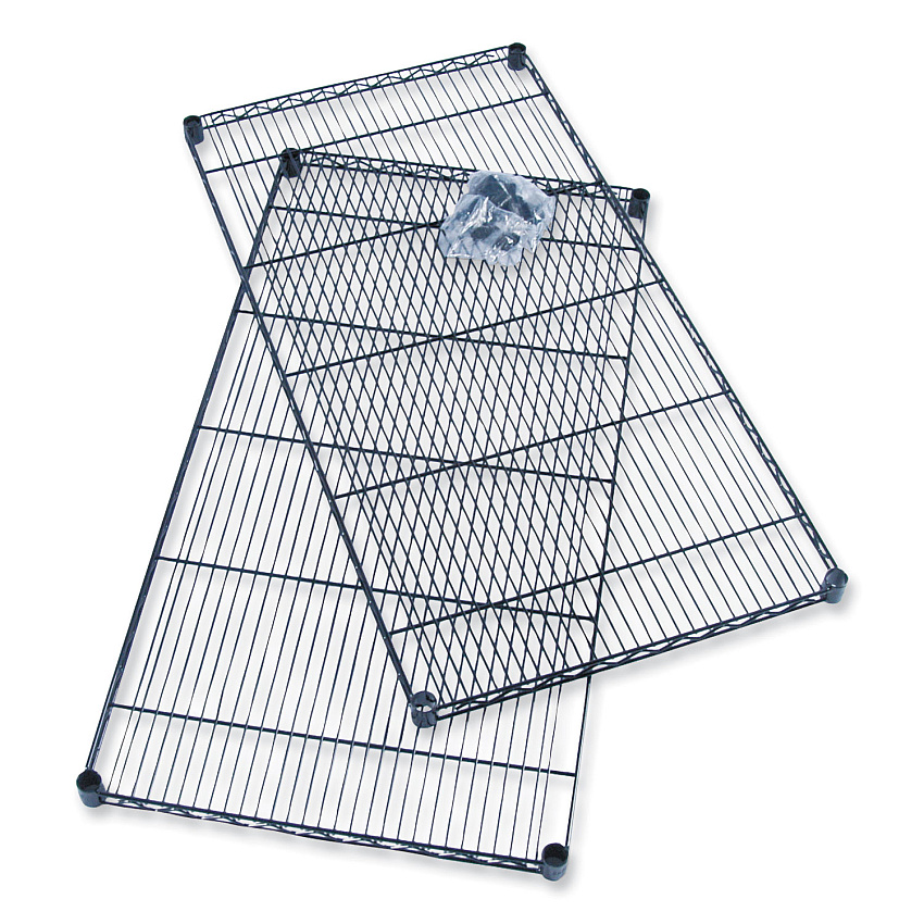 Safco Industrial Extra Shelf Pack, 36w x 24d x 1.5h, Steel, Black, 2/Pack (5290BL)