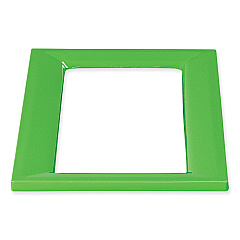 Safco Mixx Recycling Center Lid, 9.87w x 19.87d x 0.82h, Green (9450GN)