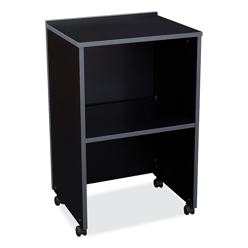 Oklahoma Sound AV Cart/Lectern Base, 21.12 x 17.5 x 33.75, Black (112BK)