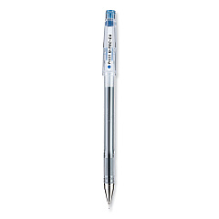 Pilot G-TEC-C Ultra Gel Pen, Stick, Extra-Fine 0.4 mm, Blue Ink, Clear Barrel, Dozen (35492)