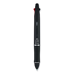 Pilot Dr. Grip 4 + 1 Multi-Color Ballpoint Pen/Pencil, Retractable, 0.7 mm Pen/0.5mm Pencil, Black/Blue/Green/Red Ink, Black Barrel (36220)