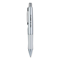 Pilot Dr. Grip Limited Gel Pen, Retractable, Fine 0.7 mm, Black Ink, Platinum Barrel (36272)