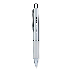 Pilot Dr. Grip Limited Gel Pen, Retractable, Fine 0.7 mm, Black Ink, Platinum Barrel (36272)