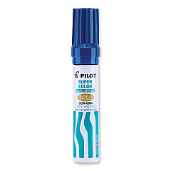 Pilot Jumbo Refillable Permanent Marker, Broad Chisel Tip, Blue (45200)