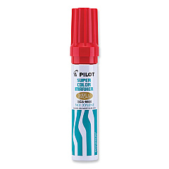 Pilot Jumbo Refillable Permanent Marker, Broad Chisel Tip, Red (45300)