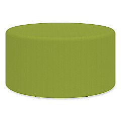 Safco Learn 30" Cylinder Vinyl Ottoman, 30w x 30d x 18h, Green (8123GV)