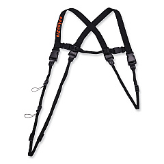 ergodyne Squids 3132 Barcode Scanner Lanyard Harness, Large: 20" Arm Strap, 43" Long Lanyard Strap, Black (19164)