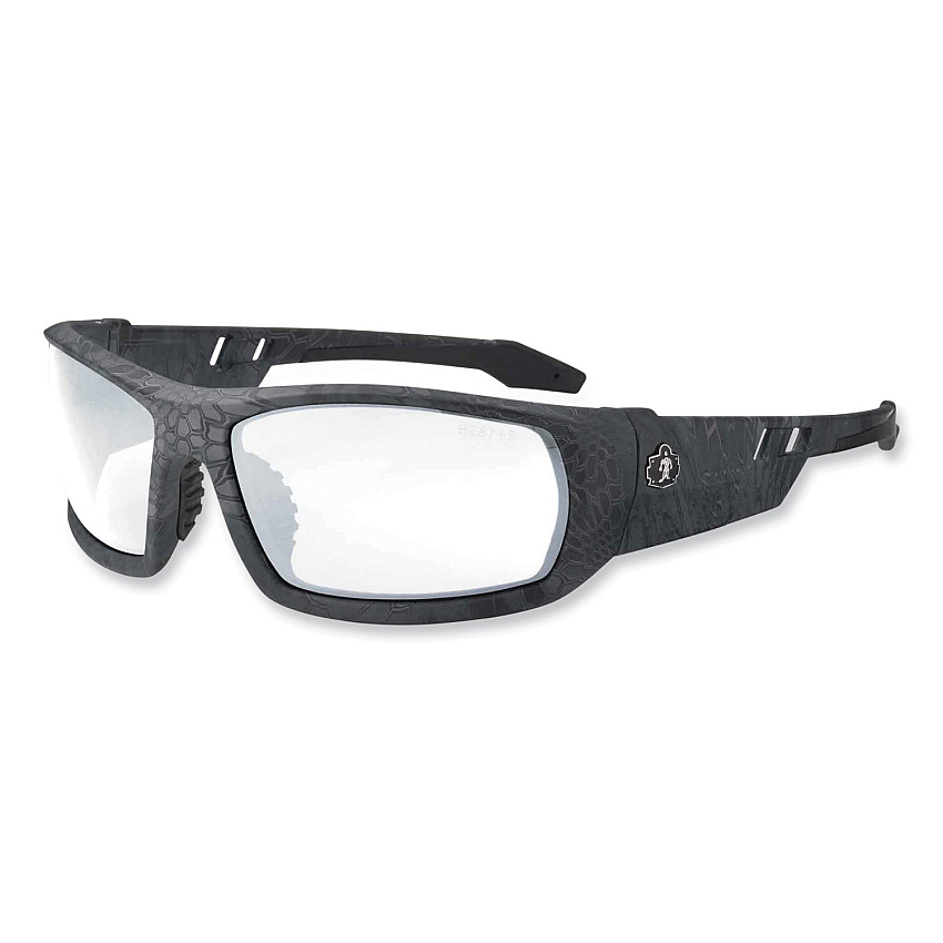ergodyne Skullerz Odin Safety Glasses, Kryptek Typhon Nylon Impact Frame, Anti-Fog Clear Polycarbonate Lens (50503)
