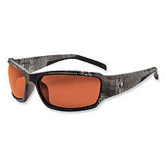 ergodyne Skullerz Thor Safety Glasses, Kryptek Tyhpon Nylon Impact Frame, Polarized Copper Polycarb Lens (51321)