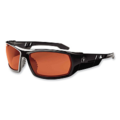ergodyne Skullerz Odin Safety Glasses, Black Nylon Impact Frame, Copper Polycarbonate Lens (50020)