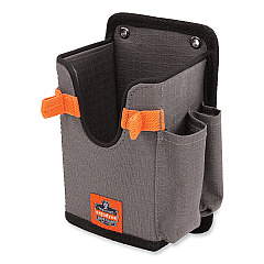 ergodyne Squids 5543 Handheld Barcode Scanner Mount Holder with Fastener Straps, 2 Compartments, 3.5 x 2.5 x 7.3, Gray (19185)
