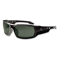 ergodyne Skullerz Odin Safety Glasses, Black Nylon Impact Frame, Polarized G15 Polycarbonate Lens (50071)