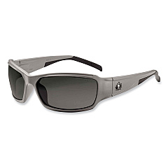 ergodyne Skullerz Thor Safety Glasses, Matte Gray Nylon Impact Frame, Smoke Polycarbonate Lens (51130)
