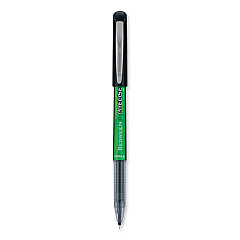 Pilot Precise V5 BeGreen Roller Ball Pen, Stick, Extra-Fine 0.5 mm, Black Ink, Black Barrel, Dozen (26300)