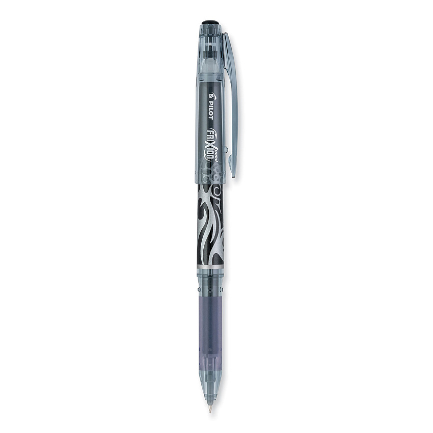 Pilot FriXion Point Erasable Gel Pen, Stick, Extra-Fine 0.5 mm, Black Ink, Black Barrel (31573)