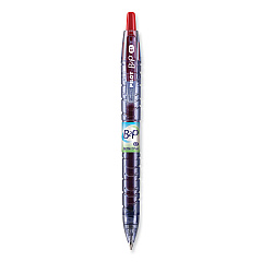 Pilot B2P Bottle-2-Pen Recycled Gel Pen, Retractable, Fine 0.7 mm, Red Ink, Translucent Blue Barrel (31602)