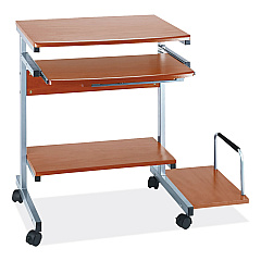 Safco Eastwinds Series Portrait PC Desk Cart, 36" x 19.25" x 31", Medium Cherry (946MEC)