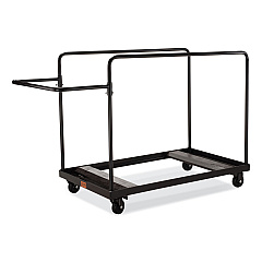NPS Folding Table Dolly for Round Tables, 660 lb Capacity, 40.5 x 28 x 61.5, Brown (DY71R)