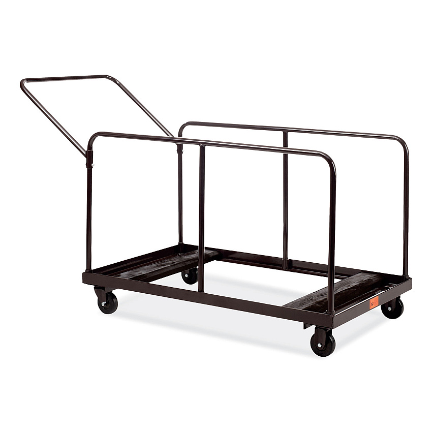 NPS Folding Table Dolly For Round and Rectangular Tables, 660 lb Capacity, 31.25 x 27.75 x 47.5, Brown (DYMU)