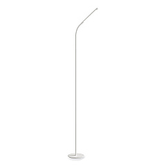 Safco Resi LED Floor Lamp, Gooseneck, 60" Tall, White (1017WH)