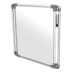Ghent Nexus Double-Sided Portable Whiteboard Tablet, 27.88x27.88, White Surface, Satin Aluminum Frame (NEX101TM)