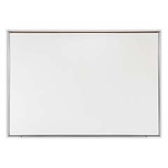 Ghent Proma Magnetic Porcelain Projection Whiteboard with Satin Aluminum Frame, 48.5 x 36.5, White Surface (PRM1344)