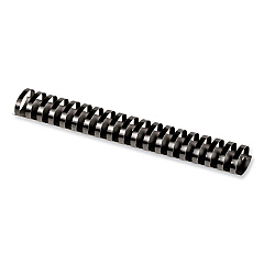 Fellowes Plastic Comb Bindings, 1 1/2" Diameter, 340 Sheet Capacity, Black, 50/Pack (52368)