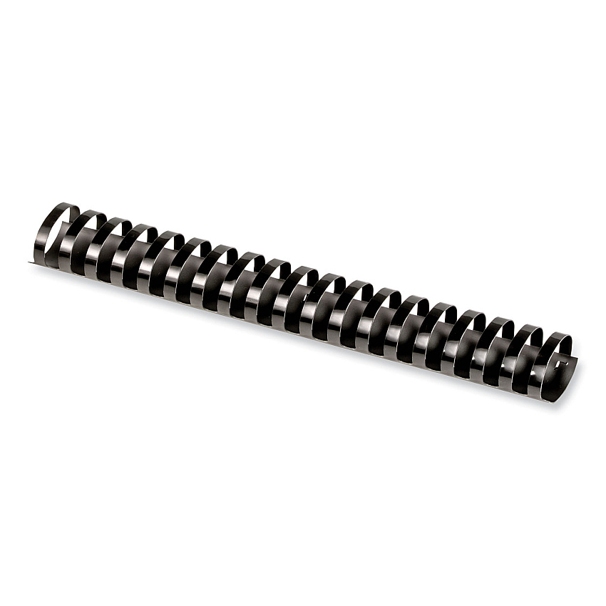 Fellowes Plastic Comb Bindings, 1 1/2" Diameter, 340 Sheet Capacity, Black, 50/Pack (52368)