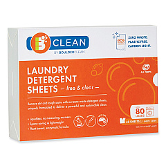 Boulder Clean Laundry Detergent Sheets, Free and Clear, 40/Pack (607476EA)
